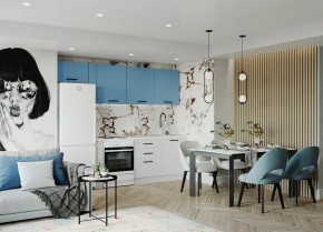 Кухонный гарнитур Капри 2550 (Стол. 26мм) в Надыме - nadym.ok-mebel.com | фото