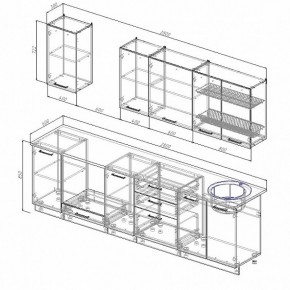 Кухонный гарнитур Лофт 2800 (Стол. 26мм) в Надыме - nadym.ok-mebel.com | фото 2