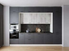 Кухонный гарнитур Санторини 3400 (Стол. 26мм) в Надыме - nadym.ok-mebel.com | фото