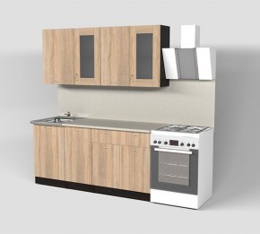 Кухня Симона Демо 1700 (Венга/Дуб Сонома) в Надыме - nadym.ok-mebel.com | фото