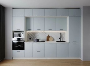 Кухонный гарнитур Смоки 3400 (Стол. 26мм) в Надыме - nadym.ok-mebel.com | фото