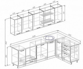 Кухонный гарнитур угловой Бланка 2600х1600 (Стол. 26мм) в Надыме - nadym.ok-mebel.com | фото 2