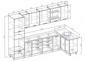 Кухонный гарнитур угловой Бланка 3200х1400 (Стол. 38мм) в Надыме - nadym.ok-mebel.com | фото 2