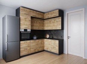 Кухонный гарнитур угловой Крафт 2200*1700 (Стол. 26мм) в Надыме - nadym.ok-mebel.com | фото