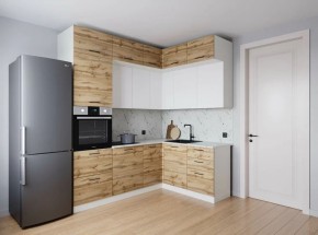 Кухонный гарнитур угловой Лада 2200*1700 (Стол. 38мм) в Надыме - nadym.ok-mebel.com | фото