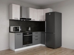 Кухонный гарнитур угловой Санторини 2200*1000 (Стол. 38мм) в Надыме - nadym.ok-mebel.com | фото