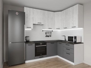 Кухонный гарнитур угловой Санторини 2200*1600 h950 (Стол. 38мм) в Надыме - nadym.ok-mebel.com | фото