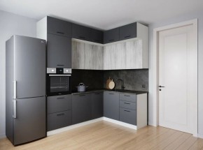 Кухонный гарнитур угловой Санторини 2200*1700 (Стол. 26мм) в Надыме - nadym.ok-mebel.com | фото