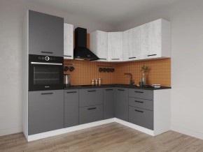 Кухонный гарнитур угловой Санторини 2400*1600 (Стол. 38мм) в Надыме - nadym.ok-mebel.com | фото