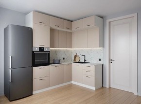 Кухонный гарнитур угловой Шампань 2200*1700 (Стол. 38мм) в Надыме - nadym.ok-mebel.com | фото