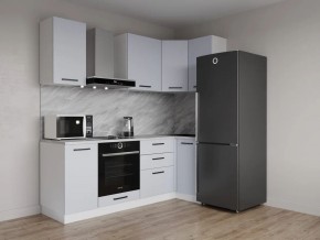Кухонный гарнитур угловой Смоки 2200*1000 (Стол. 26мм) в Надыме - nadym.ok-mebel.com | фото