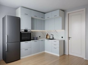 Кухонный гарнитур угловой Смоки 2200*1700 (Стол. 38мм) в Надыме - nadym.ok-mebel.com | фото