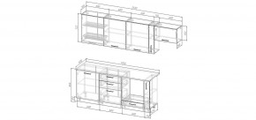 Кухонный гарнитур Виола 2550 (Стол. 26мм) в Надыме - nadym.ok-mebel.com | фото 2