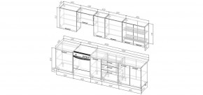 Кухонный гарнитур Виола 3000 (Стол. 26мм) в Надыме - nadym.ok-mebel.com | фото 2