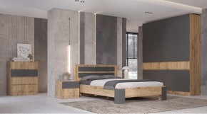 ЛЕНОРА Спальный гарнитур (модульный) графит в Надыме - nadym.ok-mebel.com | фото