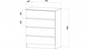 ЛЕНОРА Спальный гарнитур (модульный) графит в Надыме - nadym.ok-mebel.com | фото 3