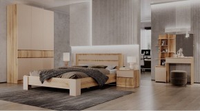 ЛЕНОРА Спальный гарнитур (модульный) кашемир в Надыме - nadym.ok-mebel.com | фото