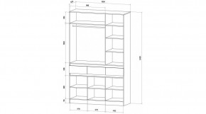 ЛЕНОРА Спальный гарнитур (модульный) кашемир в Надыме - nadym.ok-mebel.com | фото 9