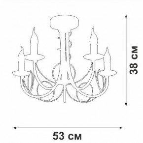 Люстра на штанге Vitaluce V3035 V3035-0/5PL в Надыме - nadym.ok-mebel.com | фото 3