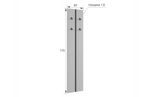 МЕРСИ Прихожая (модульная) графит в Надыме - nadym.ok-mebel.com | фото 2