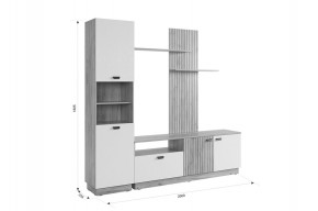 МОДИ К1 Гостиная (белое дерево) в Надыме - nadym.ok-mebel.com | фото 2