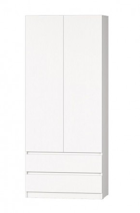 МС "Хилтон" Шкаф №3 900 (Белый текстурный) в Надыме - nadym.ok-mebel.com | фото 2