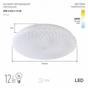 Накладной светильник Эра Slim SPB-6 Slim 3 12-4K в Надыме - nadym.ok-mebel.com | фото 2