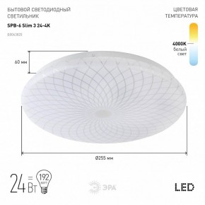 Накладной светильник Эра Slim SPB-6 Slim 3 24-4K в Надыме - nadym.ok-mebel.com | фото 2