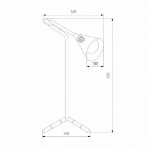 Настольная лампа декоративная Eurosvet Enigma 01186/1 черный в Надыме - nadym.ok-mebel.com | фото 3