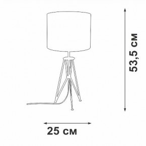 Настольная лампа декоративная Vitaluce V2834 V2834-1/1L в Надыме - nadym.ok-mebel.com | фото 2