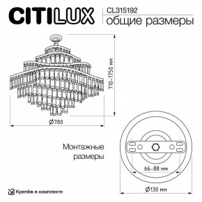 Подвесная люстра Citilux Naiad CL315192 в Надыме - nadym.ok-mebel.com | фото 6