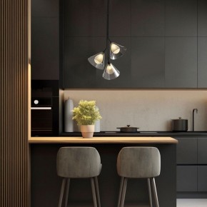 Подвесная люстра Eurosvet Enigma 70161/3 черный в Надыме - nadym.ok-mebel.com | фото 3