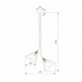 Подвесная люстра Eurosvet Enigma 70161/3 черный в Надыме - nadym.ok-mebel.com | фото 4