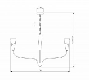 Подвесная люстра Eurosvet Rhyton 60167/6 латунь в Надыме - nadym.ok-mebel.com | фото 5