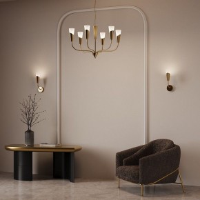 Подвесная люстра Eurosvet Rhyton 60167/6 латунь в Надыме - nadym.ok-mebel.com | фото 6