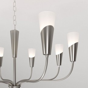 Подвесная люстра Eurosvet Rhyton 60167/8 никель в Надыме - nadym.ok-mebel.com | фото 7