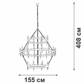 Подвесная люстра Vitaluce V1872 V1872-7/16+8+8 в Надыме - nadym.ok-mebel.com | фото 3