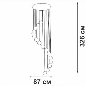 Подвесная люстра Vitaluce V2893 V2893-9/16S в Надыме - nadym.ok-mebel.com | фото 4
