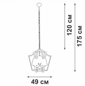 Подвесная люстра Vitaluce V4991 V4991-8/3 в Надыме - nadym.ok-mebel.com | фото 3