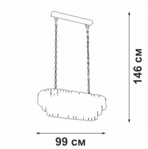 Подвесная люстра Vitaluce V5353 V5353-8/19 в Надыме - nadym.ok-mebel.com | фото 4