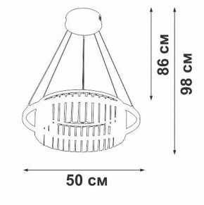 Подвесная люстра Vitaluce V54010 V54010-0/1S в Надыме - nadym.ok-mebel.com | фото 6