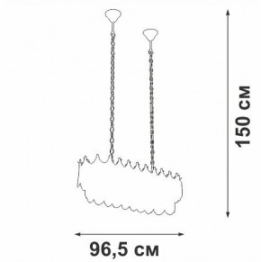 Подвесная люстра Vitaluce V5813 V5813-8/11 в Надыме - nadym.ok-mebel.com | фото 4