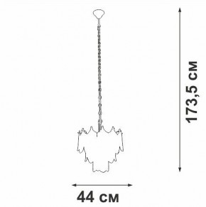 Подвесная люстра Vitaluce V5813 V5813-8/5 в Надыме - nadym.ok-mebel.com | фото 3