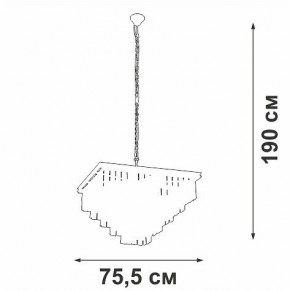 Подвесная люстра Vitaluce V5818 V5818-8/13 в Надыме - nadym.ok-mebel.com | фото 5