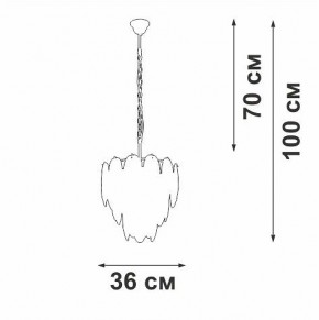 Подвесная люстра Vitaluce V5887 V5887-8/7 в Надыме - nadym.ok-mebel.com | фото 5