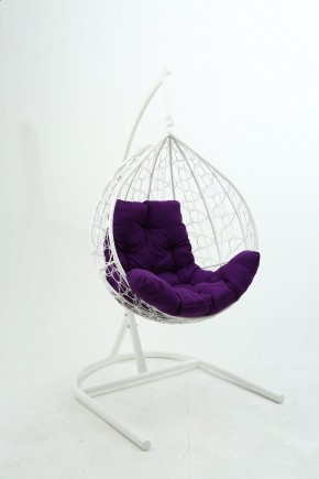 Подвесное кресло Бароло (белый/фиолетовый) в Надыме - nadym.ok-mebel.com | фото