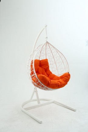 Подвесное кресло Бароло (белый/оранжевый) в Надыме - nadym.ok-mebel.com | фото