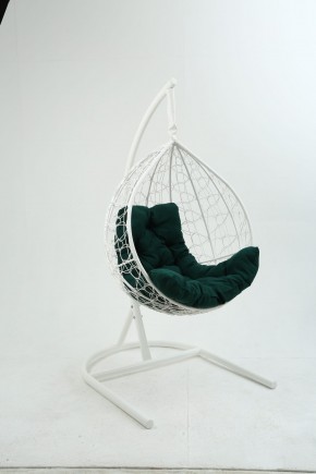 Подвесное кресло Бароло (белый/зеленый) в Надыме - nadym.ok-mebel.com | фото
