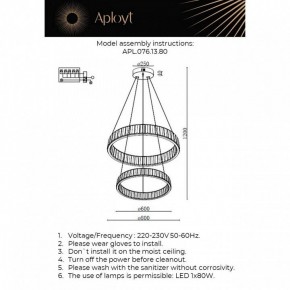 Подвесной светильник Aployt Oriann APL.076.13.80 в Надыме - nadym.ok-mebel.com | фото 2