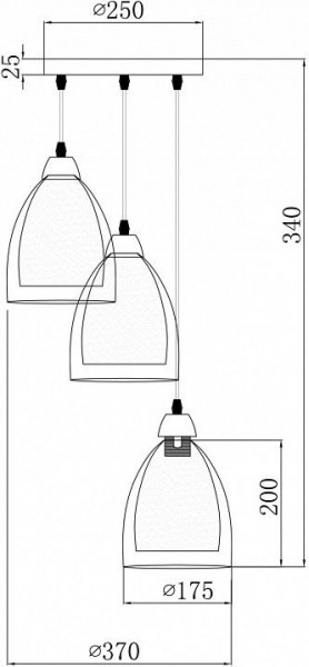 Подвесной светильник Freya Astery FR5375PL-03CH2 в Надыме - nadym.ok-mebel.com | фото